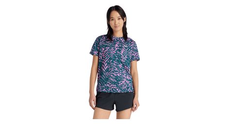New balance london edition rc essential printed women s short sleeve jersey pink