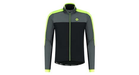 Veste velo hiver rogelli freeze - homme - noir/gris/fluor