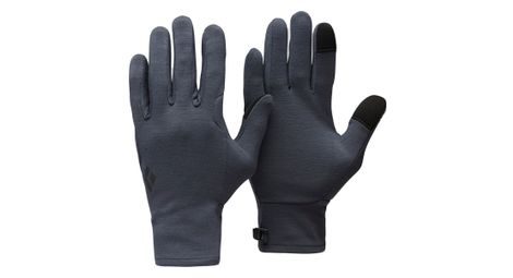 Sous-gants black diamond midweight wool gris
