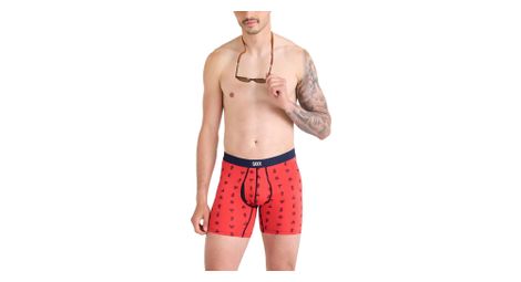 Saxx vibe xtra fly summer catch boxer red uomo