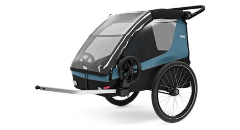 Thule courier rimorchio per bambini blu egeo