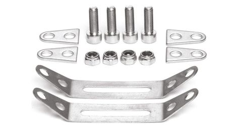 Kit de fixation pour porte-bagages arrière tubus clamp set pour cadres sans œillets (diamètre haubans 21-22 mm)