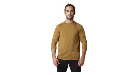Maillot manches longues fox ranger 3 4 iron marron