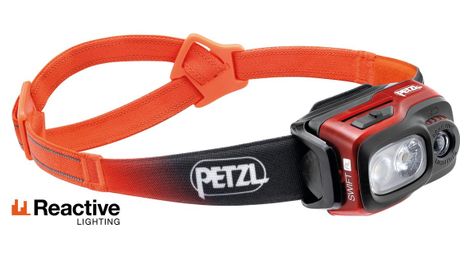 Linterna frontal petzl swift rl 1100 lúmenes naranja