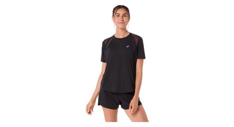 Maillot Manches Courtes Asics Road Noir Femme