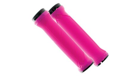 Race face lovehandle grips double lock-on pink