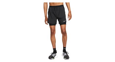 2-in-1 nike stride shorts 5in schwarz herren