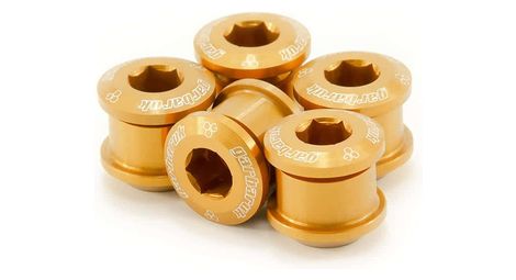 Jeu de 5 Vis de Plateau Garbaruk M8 x 0.75 Or