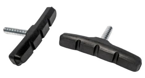 Porte patin frein vtt a tige symetric fibrax 70mm noir (paire sur carte)