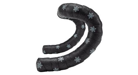Cinta de manillar supacaz super sticky kush galaxy plata / negro con tapones.