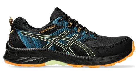 asics gel venture 9 trailrunning schuhe schwarz blau orange herren