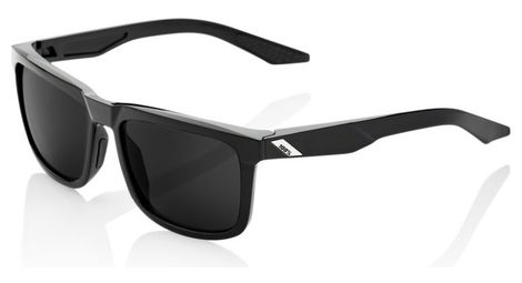 100% gafas blake - negro pulido - gris peakpolar