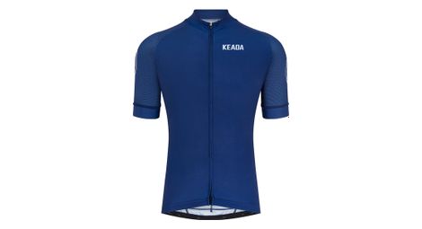 Maillot de cyclisme homme essentiel à manches courtes - marine