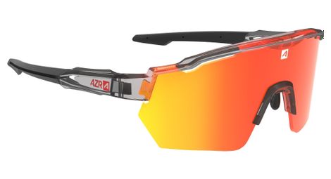 Lunettes azr race rx crystal noir verni/noir/écran rouge multicouche