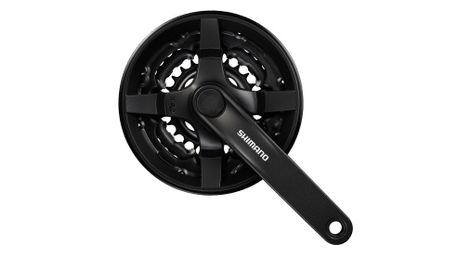 shimano crankset tourney fc ty501 6 7 8s black 48 38 28 170mm