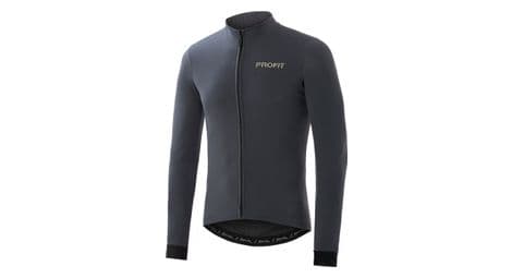 Maillot manches longues spiuk profit cold rain gris