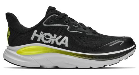 Chaussures Running Hoka Clifton 10 Noir/Jaune Enfant