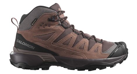 Damen-wanderschuhe salomon x ultra 360 mid gore-tex braun/schwarz