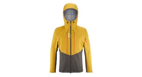 Giacca impermeabile millet m white 3l verde/giallo