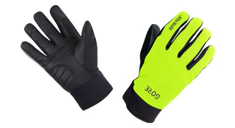 Paire de gants gore wear c5 gore-tex jaune fluo noir