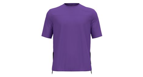 Maillot manches courtes odlo cargo chill-tec hyper contrast violet