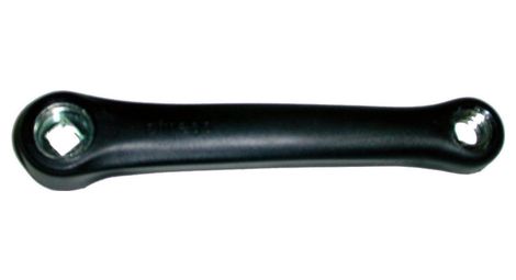 MANIVELLE GAUCHE ACIER RECOUVERTE PLASTIQUE 152mm NOIRE.