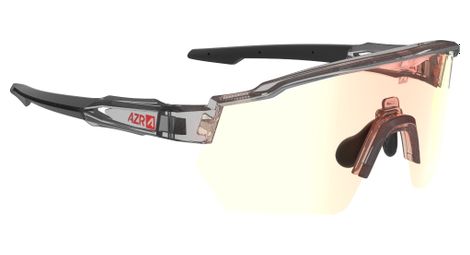 AZR Kromic Race RX Cristal Gafas Negro Transparente/Kromic Iridescent Red Pantalla Multicapa