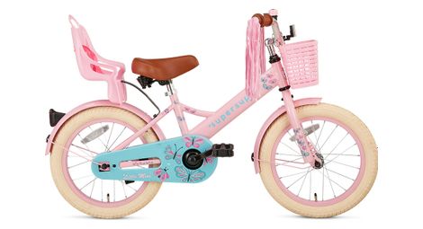 Velo enfant supersuper little miss 16 pouces rose