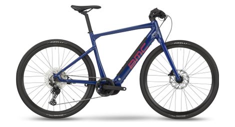 Bmc alpenchallenge amp al one bicicletta elettrica da fitness shimano deore 11s 625 wh 700 mm ultramarine blue