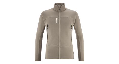 Forro polar millet fusion grid beige para hombre