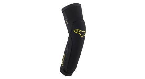 Alpinestars paragon plus knie- / schienbeinschutz black acid yellow s