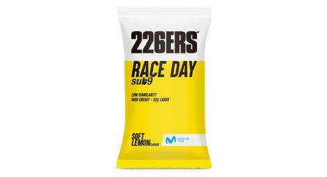 226ers sub 9 race day lemon energy drink 87g