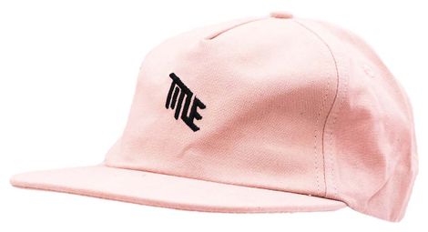 Casquette title unstructured rose