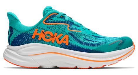 Chaussures Running Hoka Clifton 10 Bleu/Orange Enfant