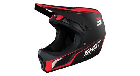 Casque enfant shot rogue united noir rouge
