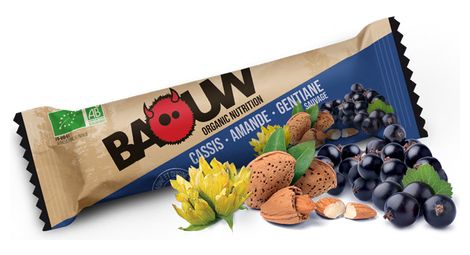 Barre energetique bio baouw cassis amande gentiane 25g