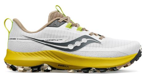 Chaussures de Trail Saucony Peregrine 13 Blanc Jaune