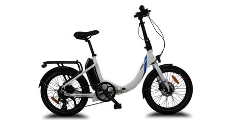 Vélo pliant électrique urbanbiker mini t 20' blanc - batterie 540wh moteur 250w / 155-175 cm