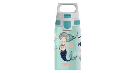 Sigg botella de agua infantil 0 5l shield one atlantis acero inoxidable