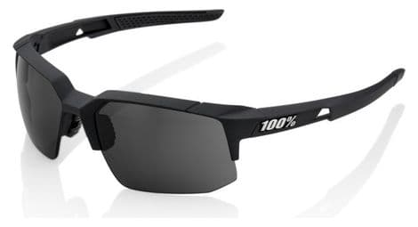 100% speedcoupe sunglasses soft tact black - smoke lens