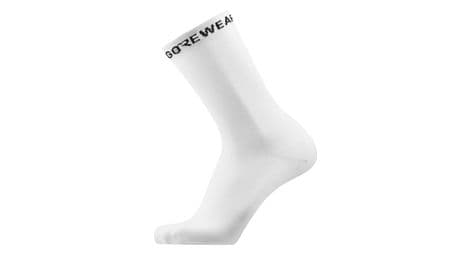 Gore wear essential merino unisex socks white