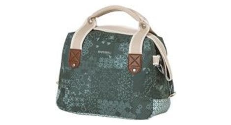 Basil bohème city bag - green hand, bag et guidon - 8l - eau -pellite - impression bohème tendance