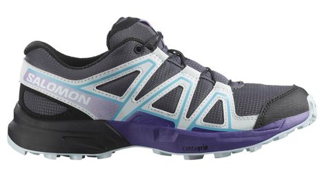 Chaussures trail salomon speedcross gris/bleu enfant