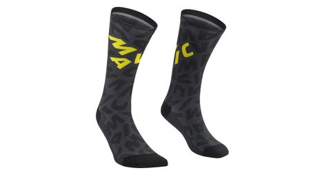 Calcetines mavic aksium graphic negro/amarillo