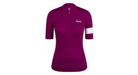 Rapha core lightweight jersey kurzarm trikot mauve/weiß damen