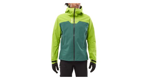 Chaqueta impermeable millet kamet gore tex hombre verde