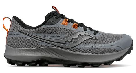 saucony peregrine 13 gtx trailrunning schuhe grau schwarz