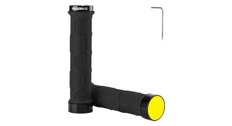 Paire de poignées de vélo avec réflecteurs - noir