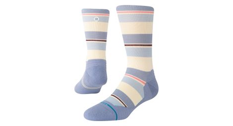 Chaussettes stance milo light crew beige/bleu