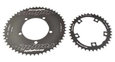 Plateau route diam 130 52-39 noir ct2 bio concept ovale strong 11/10v. (kit) 5 branches